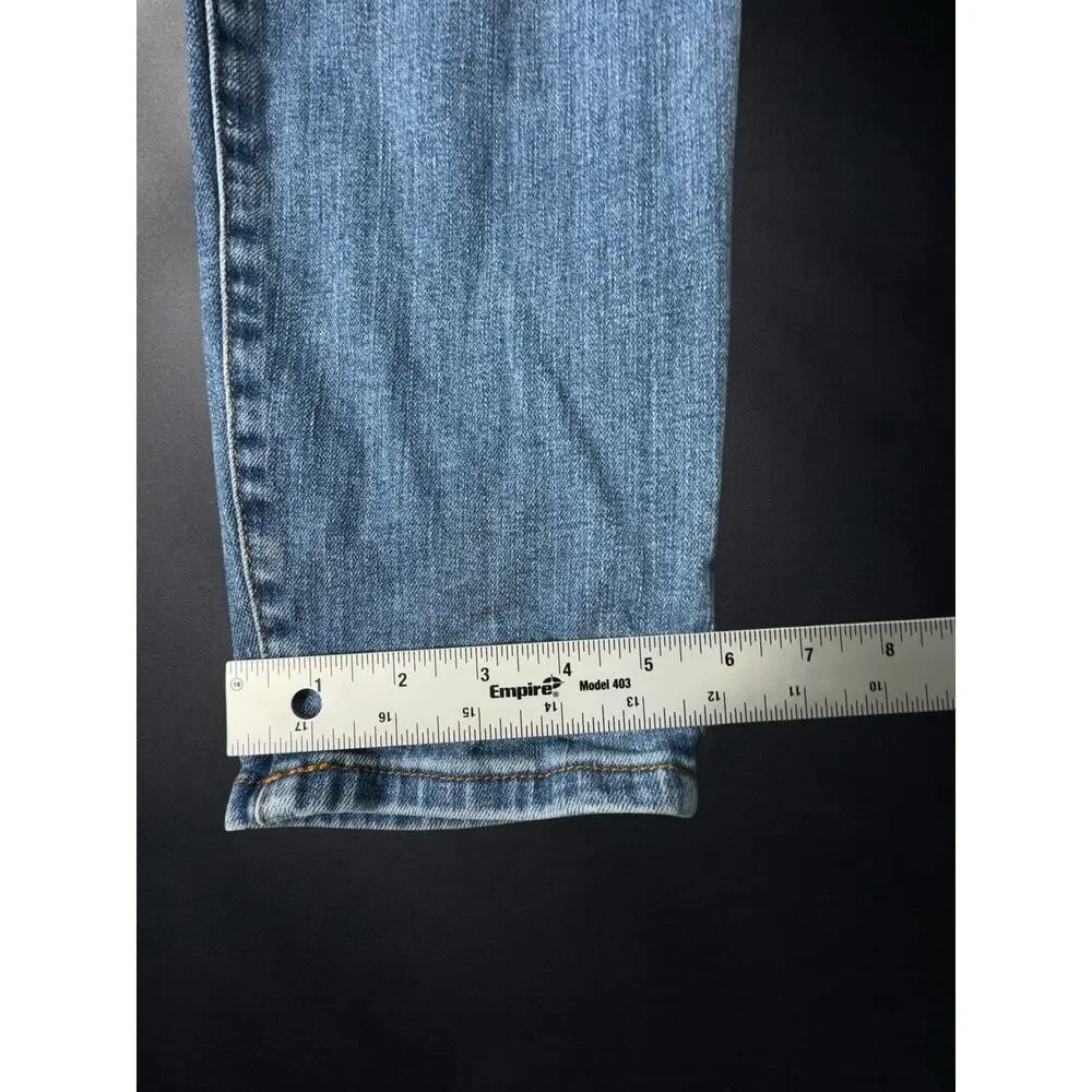 Tecovas Womens Jeans Sz 33 High Rise Tapered Western Cowboy Medium Wash - Picture 3 of 8